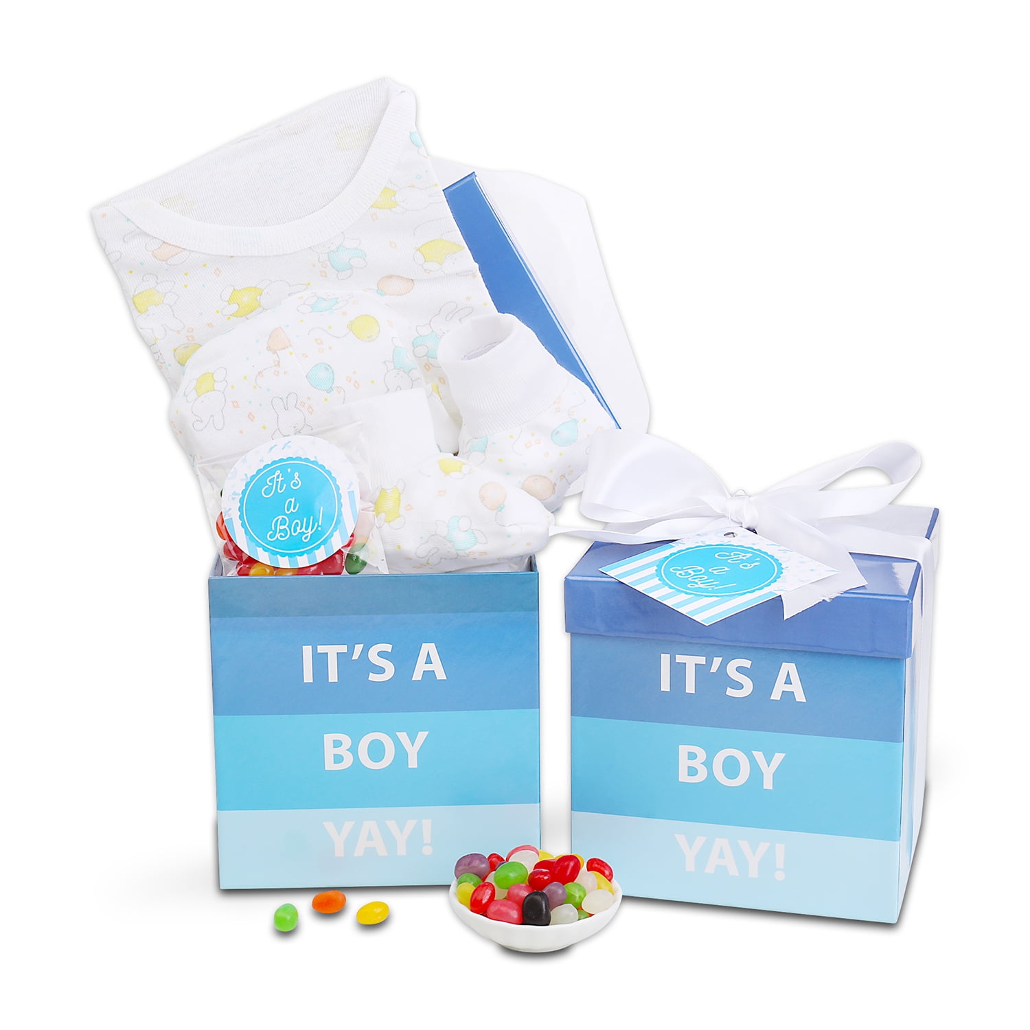Alder Creek Gift Baskets It's a Boy Baby Gift Box (4 Items)