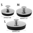 thumbnail image 7 of UNTERING Drain Plug Cover Bath Plug Caps Stainless Steel Drain Plug Easy to Use Handle Bath Tub Drain Stopper for Kitchen Bathroom, 7 of 7