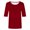 Wine, variant on Womens 3/4 Long Sleeve Tops Loose Round Neck T-Shirts Dressy Casual Ruffle Sleeve Tunic Blouses