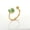 Type4, variant on December Birthstone Ring with PVD Vacuum Electroplated 18K Gold - Colored Zircon, Tarnish-Resistant