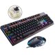 thumbnail image 1 of y ratón con cable para juegos Combo 104 teclas con teclas Multimedia ratón para juegos con reposabrazos de muñeca para Windows, PC, jugadores, Establecer acción lineal B Hugo combo de teclado y ratón, 1 of 10