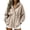 Khaki-Sweatshirts for women clearance, variant on Inverlee Womens Cinched Waist Drawstring Hooded Jacket Button Front Side Pockets Long Sleeve Sweatshirts Casual Fall Outerwear Loungewear Tops Dark Gray XXL