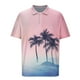 thumbnail image 5 of Blusa y camisa de manga corta con cuello vuelto para hombre, informal, de moda, de color liso, con botones, solapa y hebilla de gancho, camiseta de manga corta de poliéster para hombre., 5 of 5
