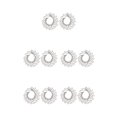 thumbnail image 2 of Pendientes de cristal Minnieouse para mujer joyería de moda boda accesorios regalo personalizados madre e hija Silber 5piezas, 2 of 6
