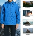 thumbnail image 6 of MYJAJAYI Mens Rainjackets Waterproof Hooded Long Sleeve Zipper Closure Blue m, 6 of 6