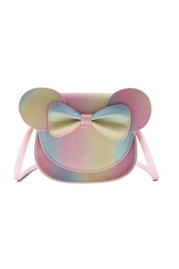 Rainbow Kids Purse,Adorable Little Girl Purse,Rainbow Bow Design Small Purse,Perfect for Playdates and Parties Kids Purse