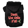 thumbnail image 3 of Mirage Pet Products Deck the Halls Y'all Screen Print Dog Hoodie Black XL, 3 of 10