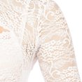 thumbnail image 4 of Blusa de encaje genérica para mujer, de media manga, en blanco y negro, sexy, con escote en V, blusa tradicional, tallas grandes, elegante, parcialmente transparente, disfraz de fiesta para, 4 of 5
