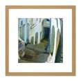 thumbnail image 1 of Sicurezza Alley Of Itri Painting 8X8 Inch Square Wooden Framed Wall Art Print Picture with Mount, 1 of 4