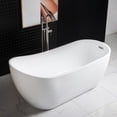 thumbnail image 6 of WOODBRIDGE 67" Freestanding Bathtub Contemporary Soaking Tub BTA1508-C, 6 of 8