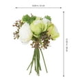 thumbnail image 3 of MLINS White Silk Artificial Flower for Decoration Perfect for Wedding Home Decor and Photo Props 1 Bunch, 3 of 8