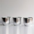 thumbnail image 1 of Grenade Rouge 1135-2 Vases en Verre Doré Doré Argent - Ovale - Lot de 3, 1 of 1