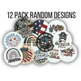 thumbnail image 3 of American 4th of July Patriotic Freshie Cardstock Cutout Rounds 2 in  12 pk Mixed, for Scented Aroma Bead Bake with Silicone Mold USA, 3 of 4