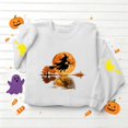 thumbnail image 4 of LUVDA Women's Halloween Witch Print Sweatshirt Oversized Crewneck Long Sleeve Fall Winter Party Top, 4 of 5
