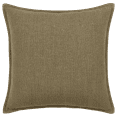 thumbnail image 1 of Bouclair Moss Khaki Solid Woven Textured Square Cushion, 1 of 4