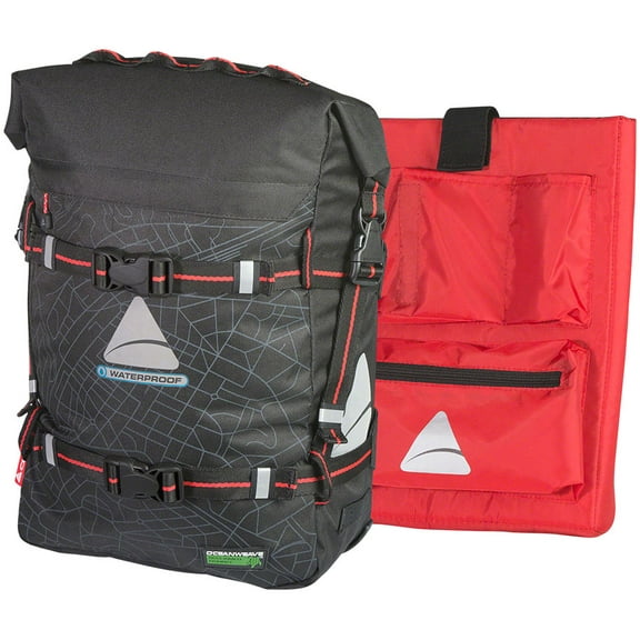 Axiom Monsoon Pannier Ocean Weave P18  with Padded Laptop Sleeve / Organizer