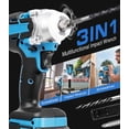 thumbnail image 6 of HOTREE Cordless Impact Wrench, 1/2 inch Brushless High Torque Impact Gun, 260 ft-lbs Max Torque, 3000 RPM, 2x 2.0Ah Batteries and Charge, 6 of 8