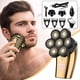 thumbnail image 1 of Maquinilla de afeitar para hombre 7D, afeitadora independiente con 7 cuchillas flotantes, multifunción, con carga USB., 1 of 5