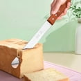 thumbnail image 3 of Bread Slicer Sawtooth Tandeing Herramienta con mango de madera Fiesta de boda Espátula Decoración de la espátula Gadget Suministros para hornear Accesorio de cocina 12 pulgadas, tipo 3 Inevent HA009690-08, 3 of 6