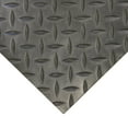 RubberCal "DiamondPlate" Rubber Flooring Rolls 3 mm x 4 ft x 8 ft