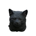 thumbnail image 2 of Napping Cat Garden Statue Polyresin Black Sleeping Tabby Decor Outdoor, 2 of 5