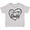 AC-Heather Grey, variant on Inktastic I Love My Daddy in Black Chalk Heart Boys or Girls Toddler T-Shirt