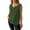 Green, variant on MIXUE Womens Summer Tops Summer Solid Color V Neck Button Down Sleeveless Casual T Shirts Holiday Wear,Beige,XL