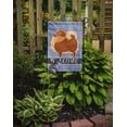 thumbnail image 2 of Carolines Treasures CK3614GF Pomeranian Welcome Garden Size Flag, 2 of 3