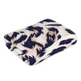 thumbnail image 4 of Polyester Long Towel Multi-Size Water Absorption Good Bright Fluffy Soft For Bathroom Swimming Pool Beach Outdoor Travel Animal Print Style Aliceblue_1, 4 of 8