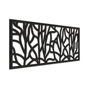 Grid Axcents Decorative Privacy Lattice Panel 2ft. x 4 ft. (Black Willow)