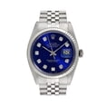 thumbnail image 1 of Rrolex Watch Blue Dial, Stainless Steel Silver Jubilee Wristwatch 36mm, Rrolex Watch Unisex, 1 of 2
