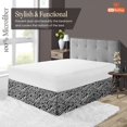 thumbnail image 2 of SGI Bedding 16 Inch Pleated Bed Skirt | Microfiber Bed Skirt | Fade Resistant, Wrinkle Free, Anti-static, Decorative, Extra Storage Space, Clutter-Free | Olympic Queen, Zebra Print, 2 of 8