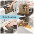 thumbnail image 2 of Yayeee 6 Pack Kitchen Dishcloths for Washing Dishes Soft Absorbent Microfiber Towels, Forest Mushroom, 2 of 9