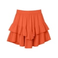 thumbnail image 6 of TaTaai Women's Tennis Skirt for Women Solid Color Elastic Waist Bohemian Ruffle Tiered High Waisted Mini Skirt for Sports Daily Gift, 6 of 7