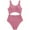 Red, variant on Junlike Girls Swimsuits One Piece Bathing Suits Sport Beach Girl's One Piece Solid Color Swimsuit Cute Cut Out Bathing Suit Swimwear Teen Girls Bathing Suits