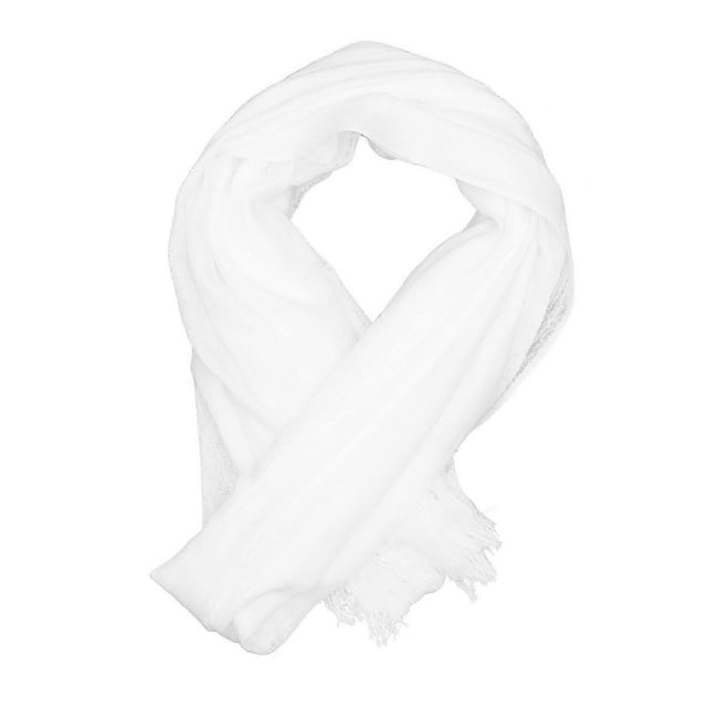 1pc Cotton Linen Shawl Large Silk Scarf Sun Block Shawl Lady Outdoor Beach Scarf