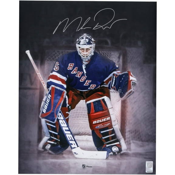 Mike Richter New York Rangers Autographed 16" x 20" In Net Spotlight Photograph - Fanatics Authentic Certified