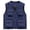j-60Dark Blue16, variant on Men Outdoor Photography Vest Pocket Workwear Style Casual Hiking Sleeveless Vest Zipper Solid Color Jacket Tops Fashion Summer Outerwear