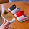 thumbnail image 3 of Zapatos para primeros pasos para bebés de 1 a 4 años, zapatos para niños, zapatillas de deporte para niños pequeños, niñas, suela suave, antideslizantes, lona, transpirables, zapatillas sin cordones, 3 of 5