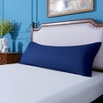 thumbnail image 4 of Ntbay Microfiber Ultra Soft Body Pillowcase with Envelope Closure, Wrinkle, Stain Resistant Body Pillow Cover, 20" x 54", Navy Blue (Not Include Body Pillow), 4 of 5