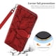 thumbnail image 3 of Funda para teléfono celular TIPOYOROO Moto G Play 5G de 6.5 pulgadas, piel sintética roja, 3 of 7