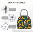 thumbnail image 4 of Easygdp Banana And Avocado Bolsa de Almuerzo Insulada Grande, Forro de Aluminio, Diseño Espacioso, a Prueba de Fugas, Ideal para Trabajo, Picnics, Viajes y Actividades al Aire Libre, 4 of 6