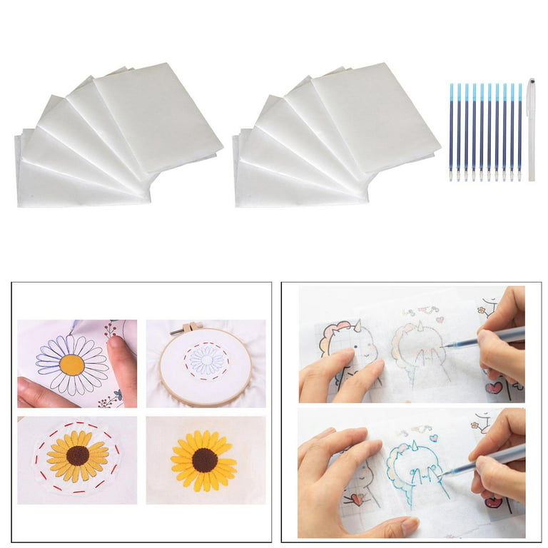 Generic 10 Sheets Transfers Paper/ Water Soluble Embroidery