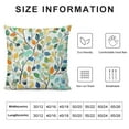 thumbnail image 5 of ONETECH Colorful Floral Decorative Pillow Cover, Abstract Watercolor Leaves Boho Throw Pillows Outdoor Leaf Decorative Cushion Case Boho Decorations for Home Couch Sofa, 5 of 5
