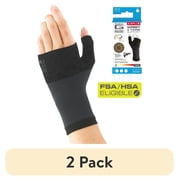 (2 pack) Neo G Airflow Wrist and Thumb Brace Support for Men Women – Wrist Brace Compression Hand Support for Arthritis, Joint Pain Relief, Tendonitis, Sprain - Black - M