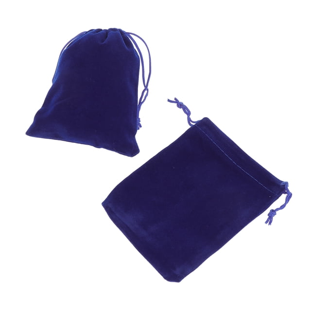 50pcs 9*12cm Drawstring Wedding Favor Gift Bags Candy Bags Jewelry Pouch (Loyal Blue)