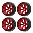 thumbnail image 4 of RC Drift Tire, Slippy  Flexible RC Replacement Tires Strong Cushioning 4 PCS  For 1/28 RC Car Red, 4 of 8