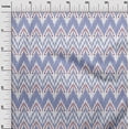 thumbnail image 2 of oneOone Viscose Jersey Fabric Chevron Ikat Decor Fabric Printed BTY 60 Inch Wide, 2 of 5