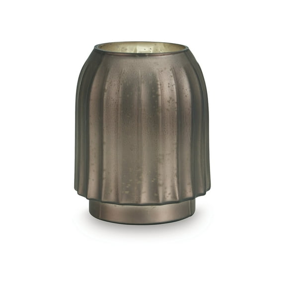 Signature Design by Ashley Briarcott 7.38" Glass Vase, Matte Brown Finish Decor