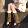 thumbnail image 2 of Women's Solid Rib Knit Leg Warmers Socks, 2 of 5